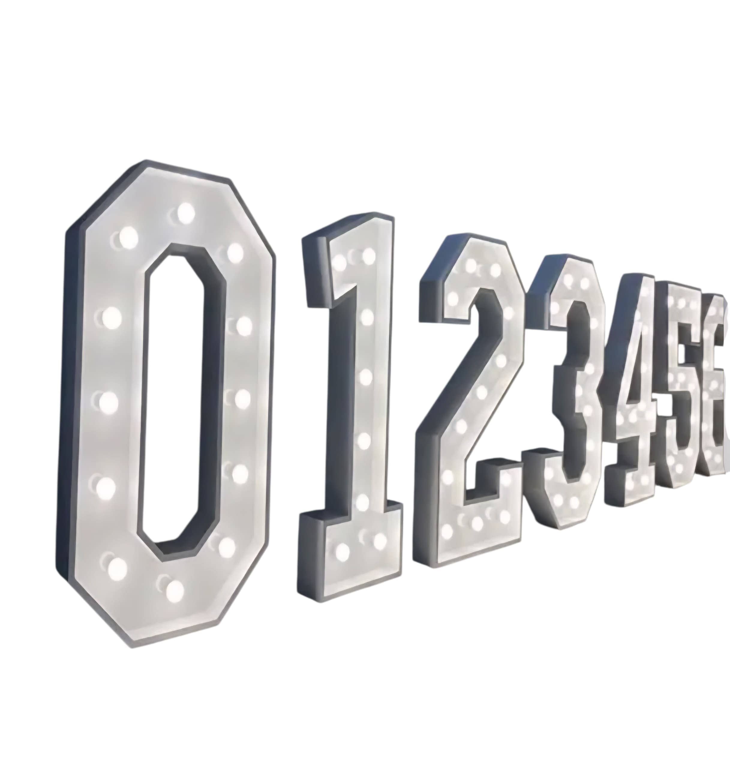 Neon Numeric Light